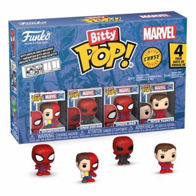 Spider-Man pack 4 figurines Bitty POP! Vinyl Series 4 2 cm
