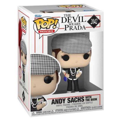 Le diable s'habille en Prada POP! Movies Vinyl figurine Andy Sachs? withThe Book 9 cm