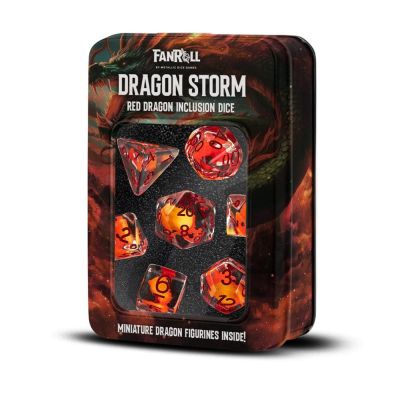 Dragon Storm pack dés Inclusion Red Dragon (7)