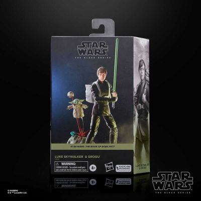 Star Wars: The Book of Boba Fett Black Series pack 2 figurines Luke Skywalker et Grogu  15 cm