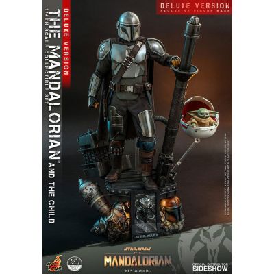 Star Wars The Mandalorian pack 2 figurines 1/4 The Mandalorian & The Child Deluxe 46 cm