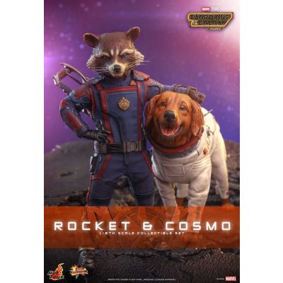 Les Gardiens de la Galaxie Vol. 3 figurines Movie Masterpiece 1/6 Rocket et Cosmo 16 cm