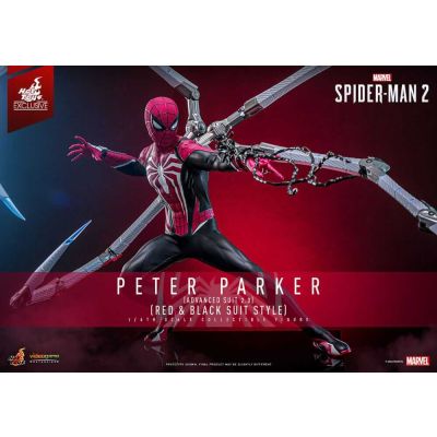 Spider-Man 2 figurine Video Game Masterpiece 1/6 Peter Parker (Advanced Suit 2.0) (Red and Black Suit Style) 30 cm