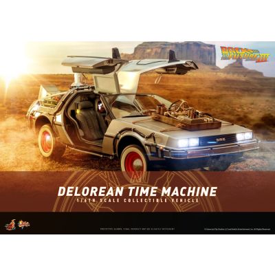 Retour vers le Futur III véhicule Movie Masterpiece 1/6 DeLorean Time Machine 72 cm