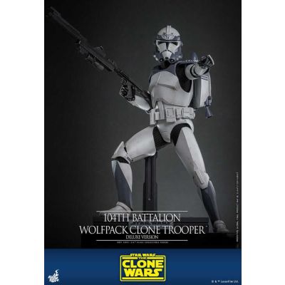 Star Wars The Clone Wars figurine 1/6 104th Battalion Wolfpack Clone Trooper Deluxe Version 30 cm