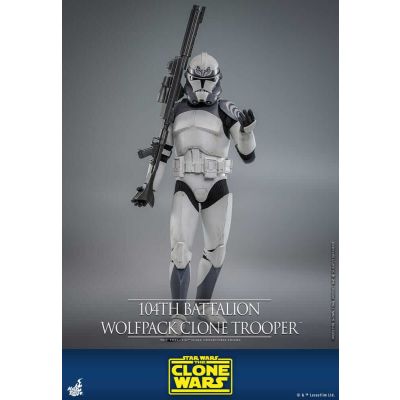 Star Wars The Clone Wars figurine 1/6 104th Battalion Wolfpack Clone Trooper 30 cm