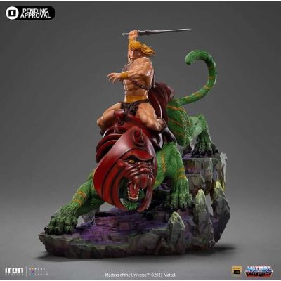 Masters of the Universe statuette 1/10 Deluxe Art Scale He-man and Battle Cat 31 cm