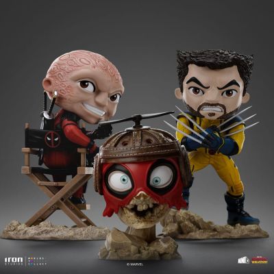 Deadpool et Wolverine figurine Mini Co. PVC Deadpool and Wolverine set Unmasked 14 cm