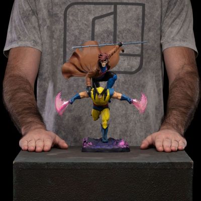 Marvel statuette 1/10 Deluxe Art Scale X-Men97 Gambit & Wolverine 29 cm