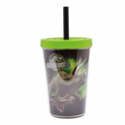 Jurassic World gobelet avec paille coudée 300 ml