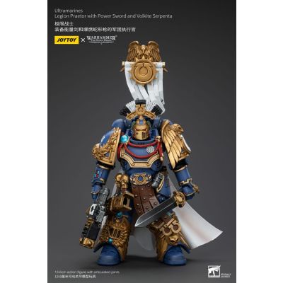 Warhammer The Horus Heresy figurine 1/18 Ultramarines Legion Praetor with Power Sword and Volkite Serpenta 20 cm