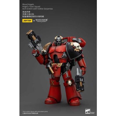 Warhammer The Horus Heresy figurine 1/18 Blood Angels Angel's Tears Squad Arch-Erelim with Volkite Serpentas 12 cm