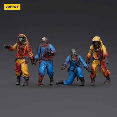 Zombie pack 4 figurines Dark Source Biochemical Lab Team 8 cm