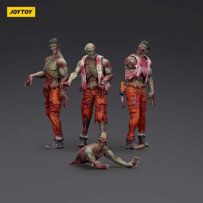 Zombie pack 4 figurines Dark Source Mechanic Team 8 cm