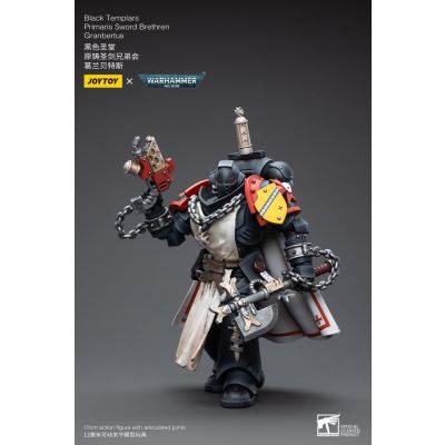 Warhammer 40k figurine 1/18 Black Templars Primaris Sword Brethren Granbertus 12 cm