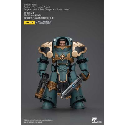 Warhammer The Horus Heresy figurine 1/18 Tartaros Terminator Squad Sergeant With Volkite Charger And Power Sword 12 cm