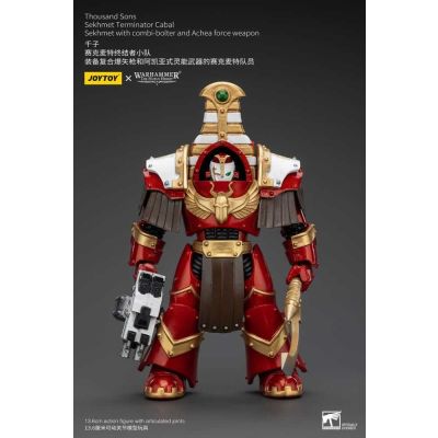 Warhammer The Horus Heresy figurine 1/18 Thousand Sons Sekhmet Terminator Cabal Sekhmet with Combi-Bolter and Achea Force Weapon 14 cm