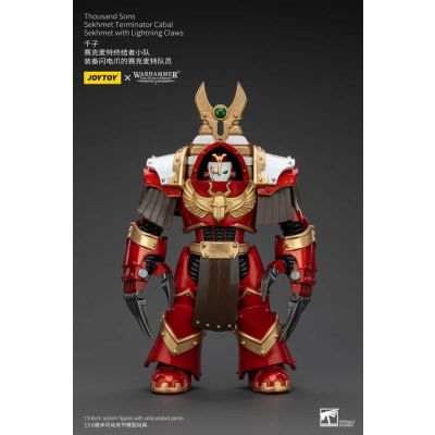 Warhammer The Horus Heresy figurine 1/18 Thousand Sons Sekhmet Terminator Cabal Sekhmet with Lightning Claws 14 cm