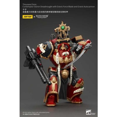Warhammer The Horus Heresy figurine 1/18 Thousand Sons Contemptor-Osiron Dreadnought with Gravis Force Blade And Gravis Autocannon 30 cm