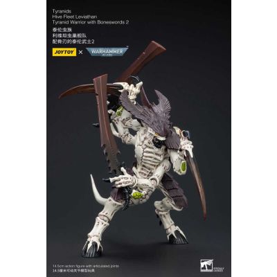 Warhammer 40k figurine 1/18 Tyranids Hive Fleet Leviathan Tyranid Warrior with Boneswords 2 15 cm