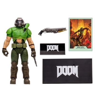 Doom Eternal figurine Doom Slayer Classic (Glow In The Dark Edition) Gold Label 18 cm
