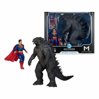 DC Justice League Monsterverse DC Multiverse pack de 2 figurines Superman Vs. Godzilla 30 cm
