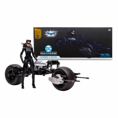 DC Multiverse véhicule Batpod with Catwoman (The Dark Knight Rises)