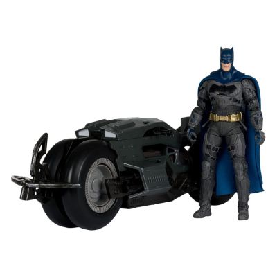 The Flash DC Multiverse véhicule Batcycle with Batman