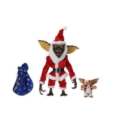 Gremlins pack 2 figurines Santa Stripe & Gizmo 18 cm