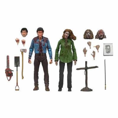 Evil Dead pack 2 figurines Ultimate Bloody Ash & Cheryl Williams 18 cm