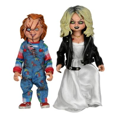 La Fiancée de Chucky pack 2 figurines Clothed Chucky & Tiffany 14 cm