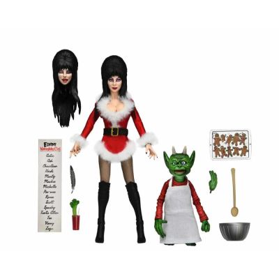 Elvira, Mistress of the Dark figurine Clothed Very Scary Xmas Elvira 20 cm