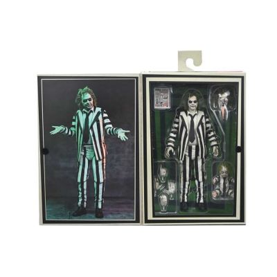 Beetlejuice Beetlejuice figurine 7 Scale Ultimate Striped Suit Beetlejuice 18 cm