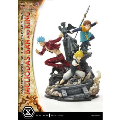 Seven Deadly Sins Concept Masterline Series statuette Meliodas, Ban and King 55 cm
