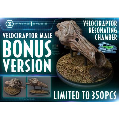 Jurassic Park III statuette Legacy Museum Collection 1/6 Velociraptor Male Bonus Version 40 cm
