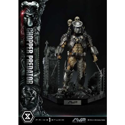 The Alien vs. Predator statuette Museum Masterline Series 1/3 Chopper Predator 103 cm