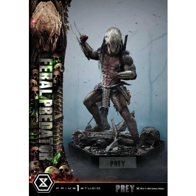 Prey (Movie) statuette Museum Masterline Series 1/3 Feral Predator 89 cm