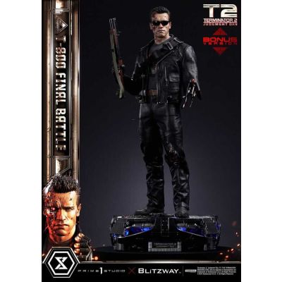 Terminator 2 statuette Museum Masterline Series 1/3 T-800 Final Battle Deluxe Bonus Version 75 cm
