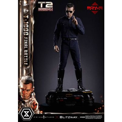Terminator 2 statuette Museum Masterline Series 1/3 T-1000 Final Battle Deluxe Bonus Version 73 cm