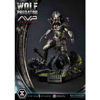 Alien vs. Predator statuette Real Elite Masterline Series 1/3 Requiem Wolf Predator 95 cm