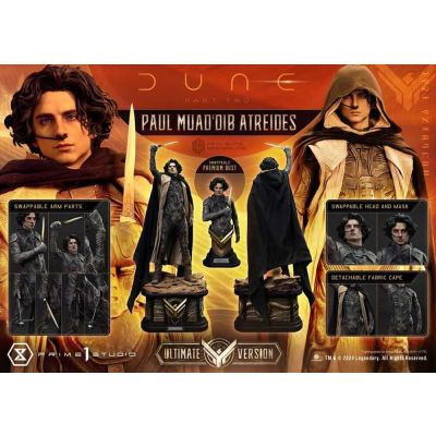 Dune: Part Two statuette Real Elite Masterline Series 1/3 Paul Atreides Ultimate Bonus Version 90 cm