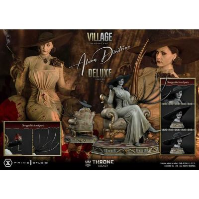 Resident Evil Village statuette 1/4 Throne Legacy Collection Alcina Dimitrescu Deluxe Version 66 cm