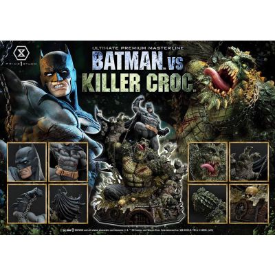 Batman statuette Ultimate Premium Masterline Series Batman Versus Killer Croc 71 cm