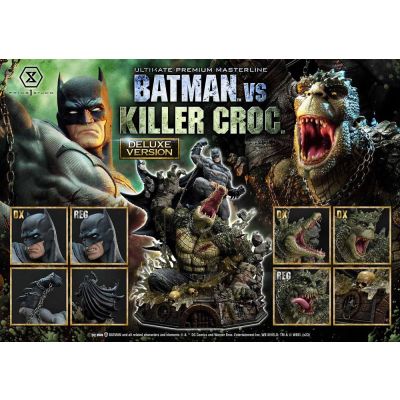 "Acompte Précommande" Batman statuette Ultimate Premium Masterline Series Batman Versus Killer Croc Deluxe Version 71 cm