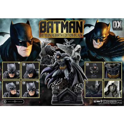Batman statuette Ultimate Premium Masterline Series 1/4 Batman Rebirth Edition Black Deluxe Version 71 cm