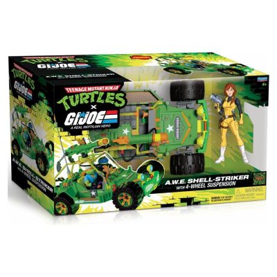 Tortues Ninja x G.I. Joe Crossover Classics véhicule A.W.E. Shell-Striker avec figurine