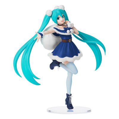 Hatsune Miku statuette PVC SPM Christmas 2020 Blue  22 cm