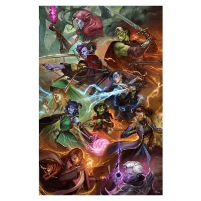 Critical Role impression Art Print Mighty Nein 41 x 61 cm - non encadrée