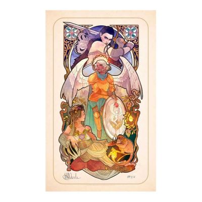 Critical Role impression Art Ashley Johnson: 10th Anniversary Art Nouveau Illustrations 46 x 28 cm - non encadrée