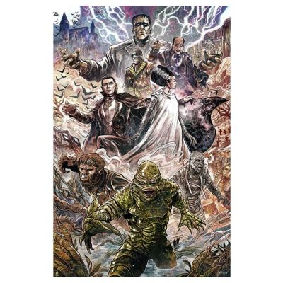 Universal Monsters Art Print Universal Monsters by Vincenzo Riccardi 61 x 41 cm - non encadrée